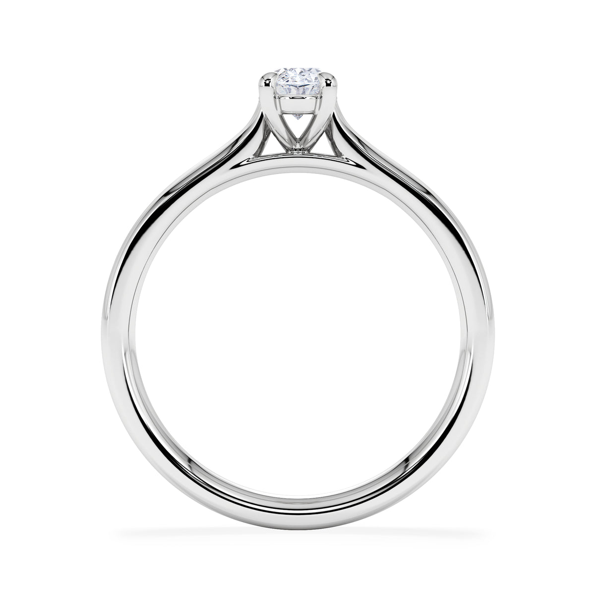 Amora Oval 0.50ct Diamond Engagement Ring G/VS1 Set in Platinum