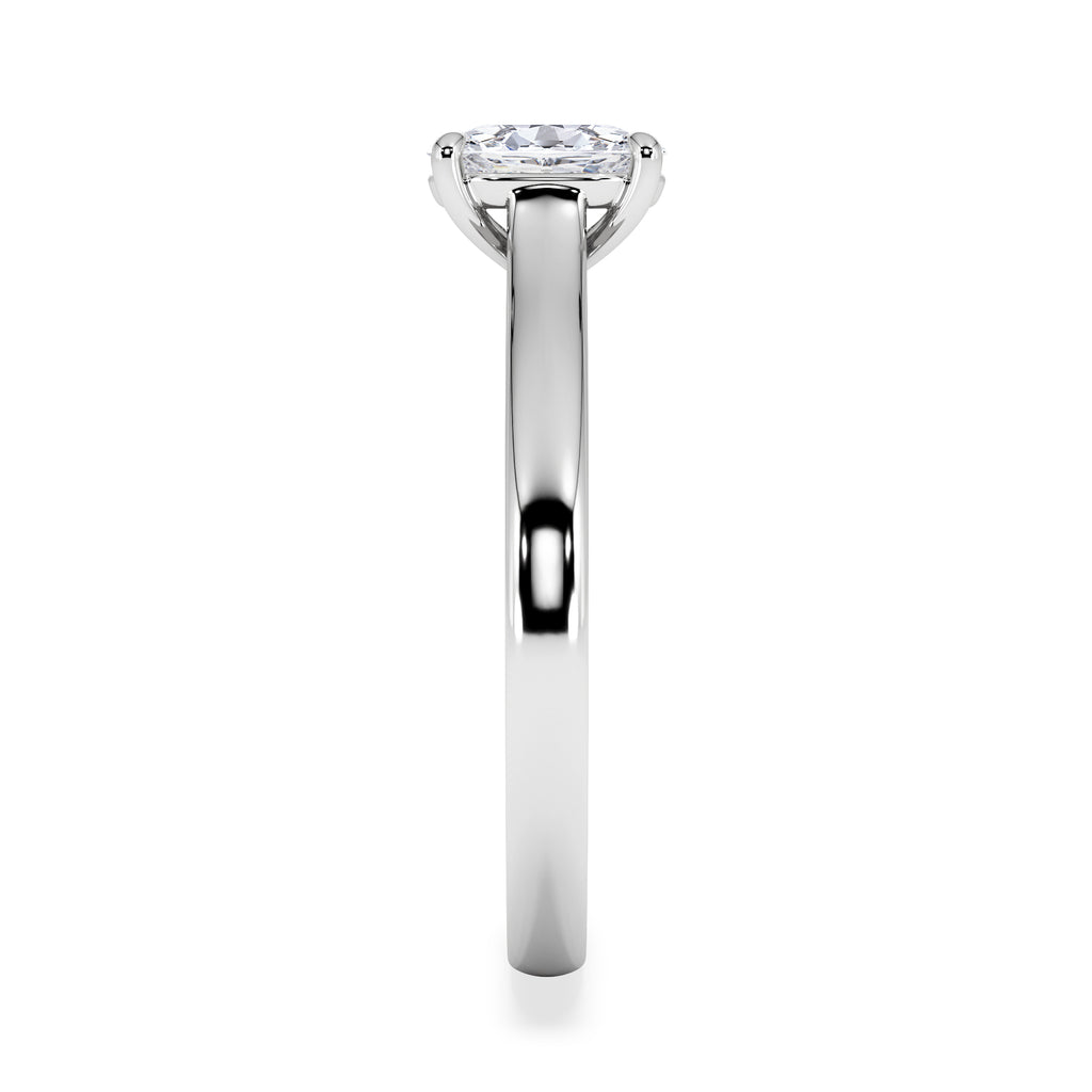 Amora Oval 0.50ct Lab Diamond Engagement Ring F/VS1 Set in 18K White Gold