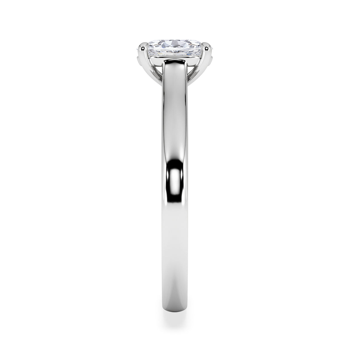 Amora Oval 0.50ct Lab Diamond Engagement Ring F/VS1 Set in 18K White Gold