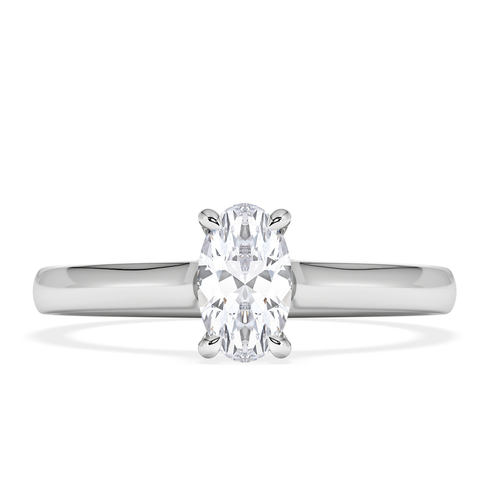 Amora Oval 0.50ct Lab Diamond Engagement Ring F/VS1 Set in Platinum