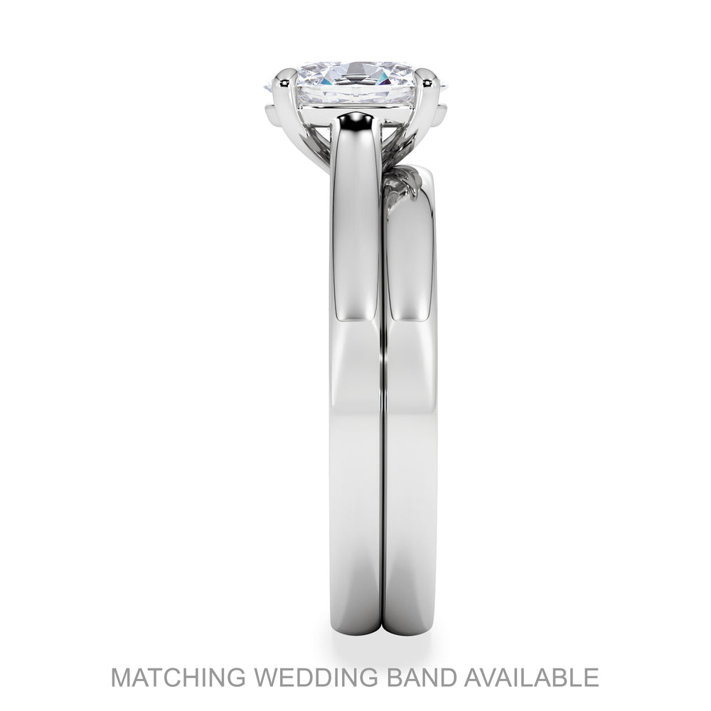 Amora Oval 1.00ct Diamond Engagement Ring G/VS1 Set in Platinum
