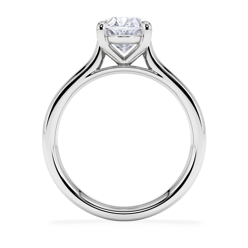 Amora Oval 2.00ct Lab Diamond Engagement Ring F/VS1 Set in Platinum