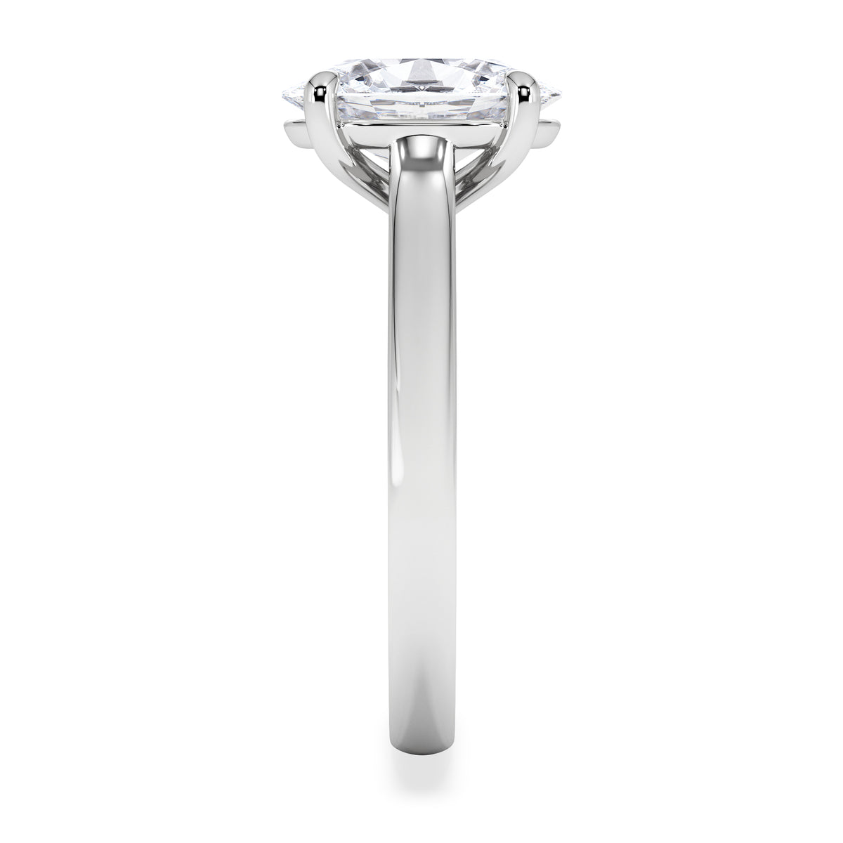 Amora Oval 2.00ct Lab Diamond Engagement Ring F/VS1 Set in 18K White Gold