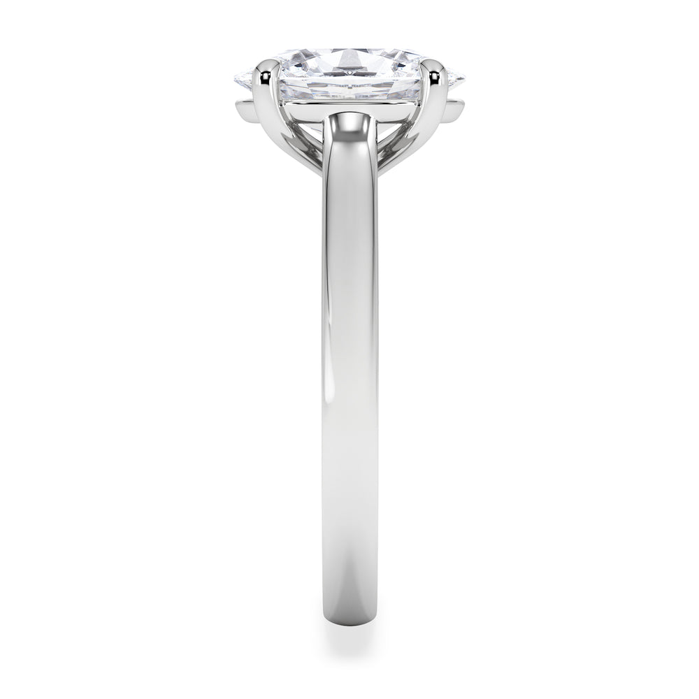 Amora Oval 2.00ct Lab Diamond Engagement Ring F/VS1 Set in Platinum