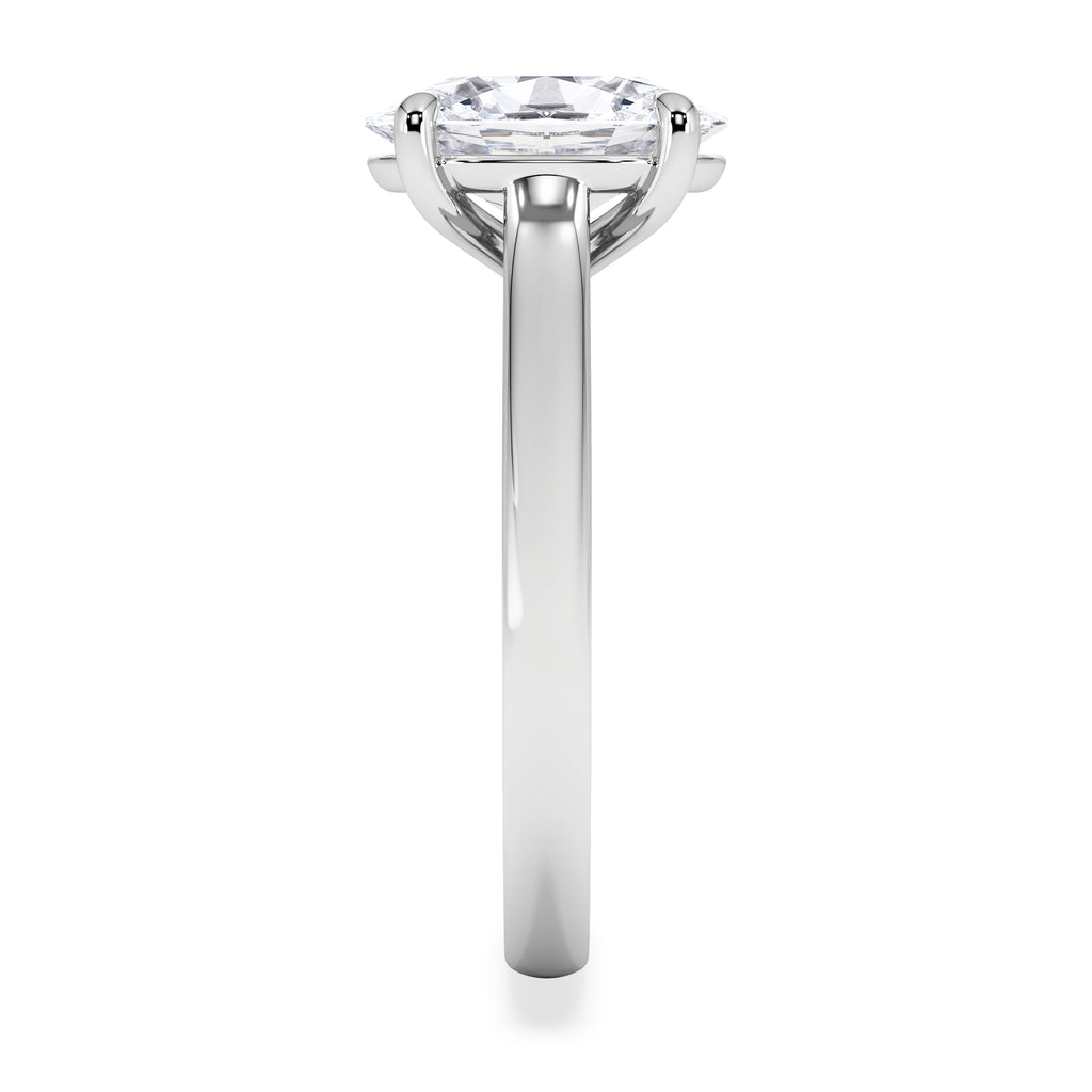 Amora Oval 2.00ct Lab Diamond Engagement Ring F/VS1 Set in Platinum