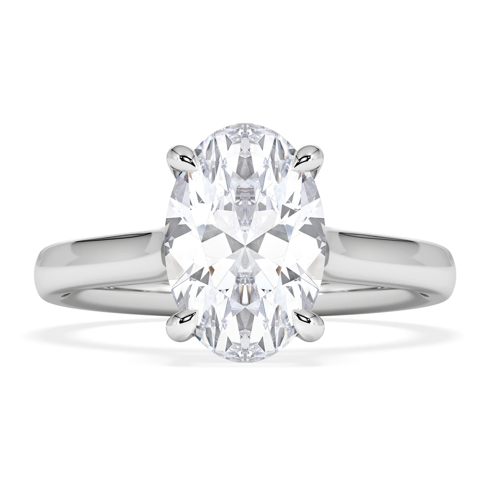 Amora Oval 2.00ct Lab Diamond Engagement Ring F/VS1 Set in 18K White Gold