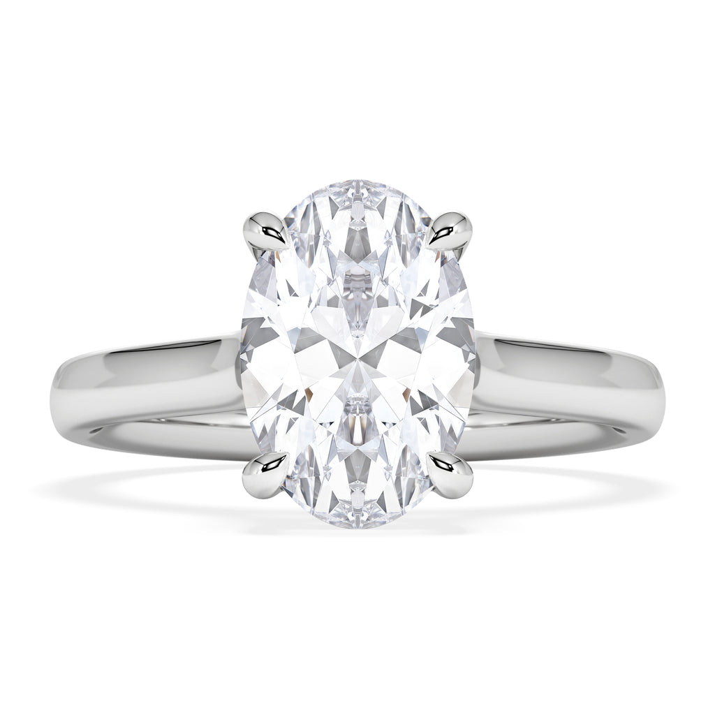 Amora Oval 2.00ct Lab Diamond Engagement Ring F/VS1 Set in 18K White Gold