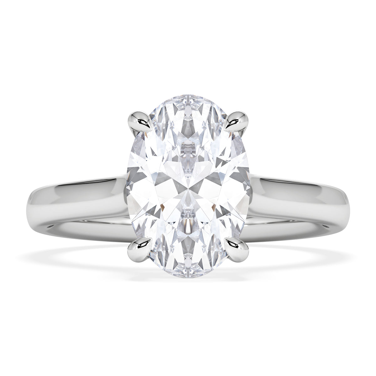 Amora Oval 2.00ct Lab Diamond Engagement Ring F/VS1 Set in 18K White Gold