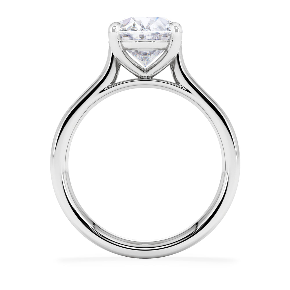 Amora Oval 3.00ct Lab Diamond Engagement Ring G/VS1 Set in 18K White Gold