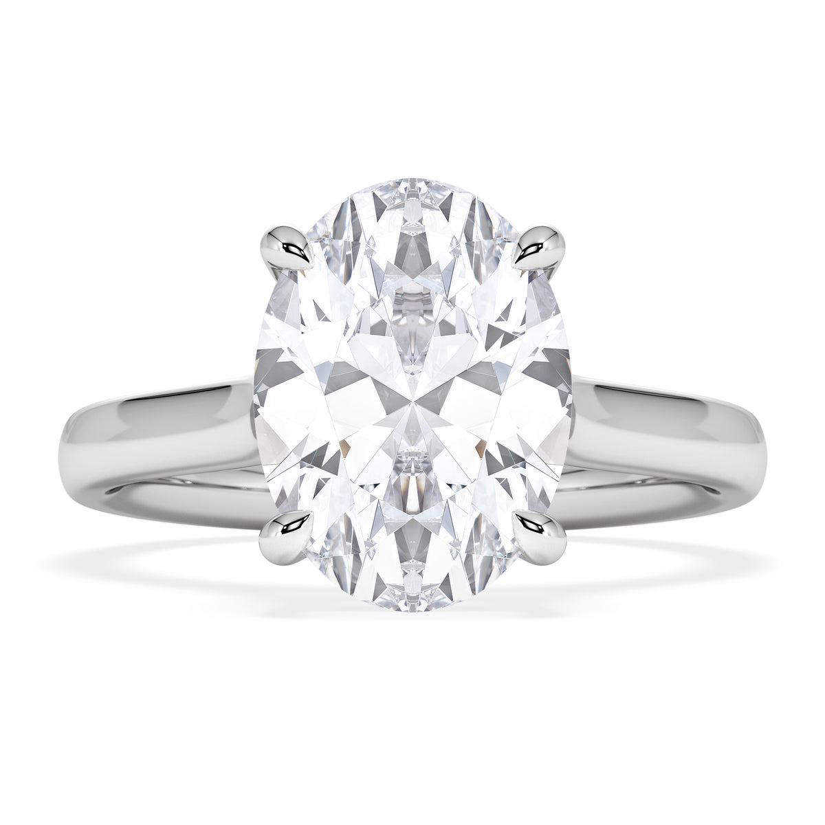 Amora Oval 3.00ct Lab Diamond Engagement Ring G/VS1 Set in Platinum