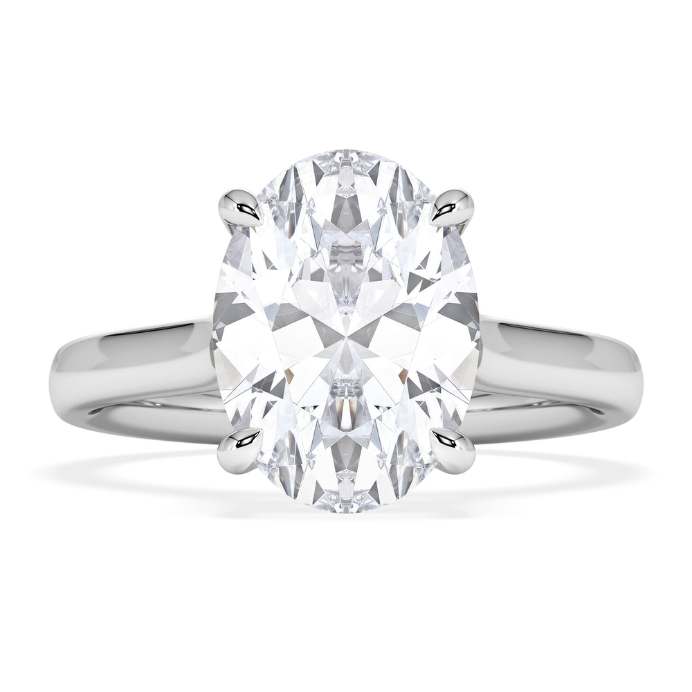 Amora Oval 3.00ct Lab Diamond Engagement Ring G/VS1 Set in 18K White Gold