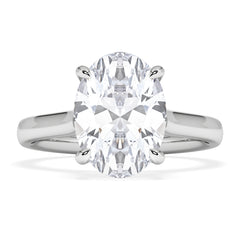 Amora Oval 3.00ct Lab Diamond Engagement Ring G/VS1 Set in 18K White Gold