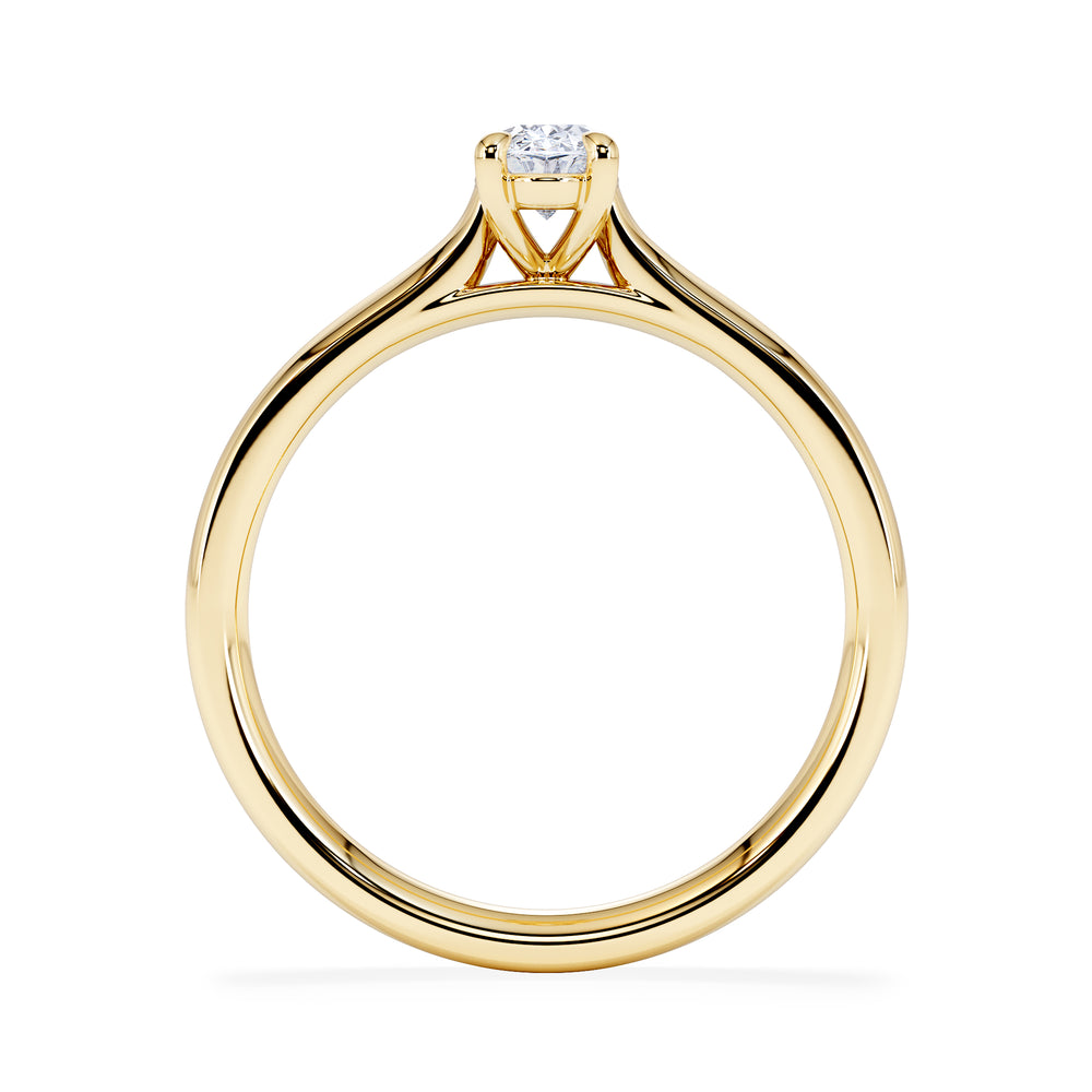 Amora Oval 0.50ct Lab Diamond Engagement Ring F/VS1 Set in 18K Gold