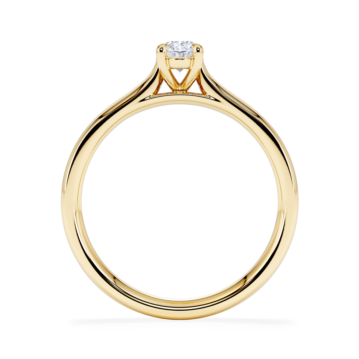 Amora Oval 0.50ct Lab Diamond Engagement Ring F/VS1 Set in 18K Gold