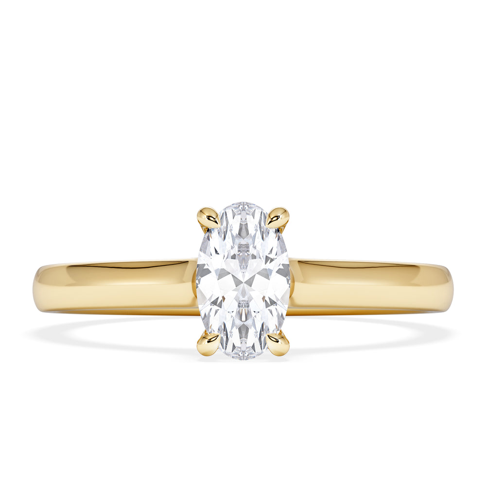 Amora Oval 0.50ct Diamond Engagement Ring G/VS Set in 18K Gold