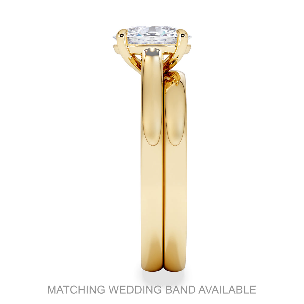 Amora Oval 1.00ct Diamond Engagement Ring G/VS1 Set in 18K Gold
