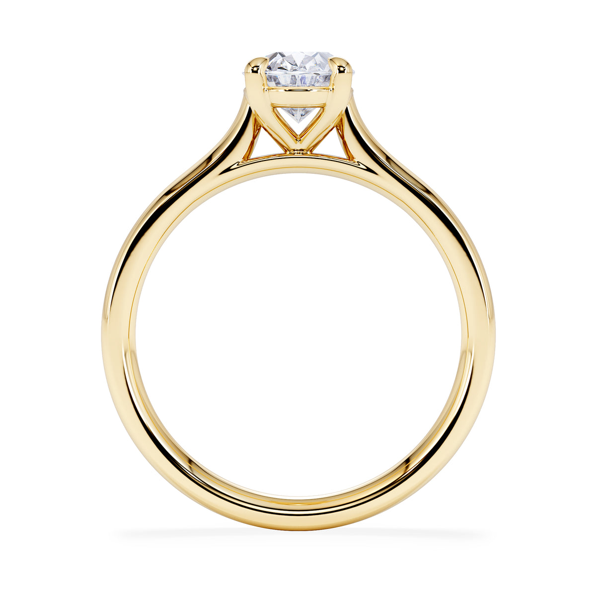 Amora Oval 1.00ct Diamond Engagement Ring G/VS1 Set in 18K Gold
