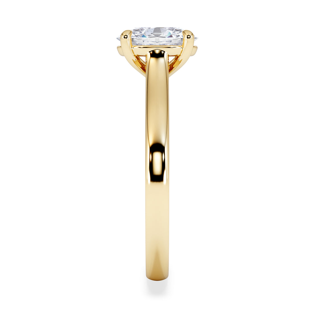 Amora Oval 1.00ct Lab Diamond Engagement Ring F/VS1 Set in 18K Gold