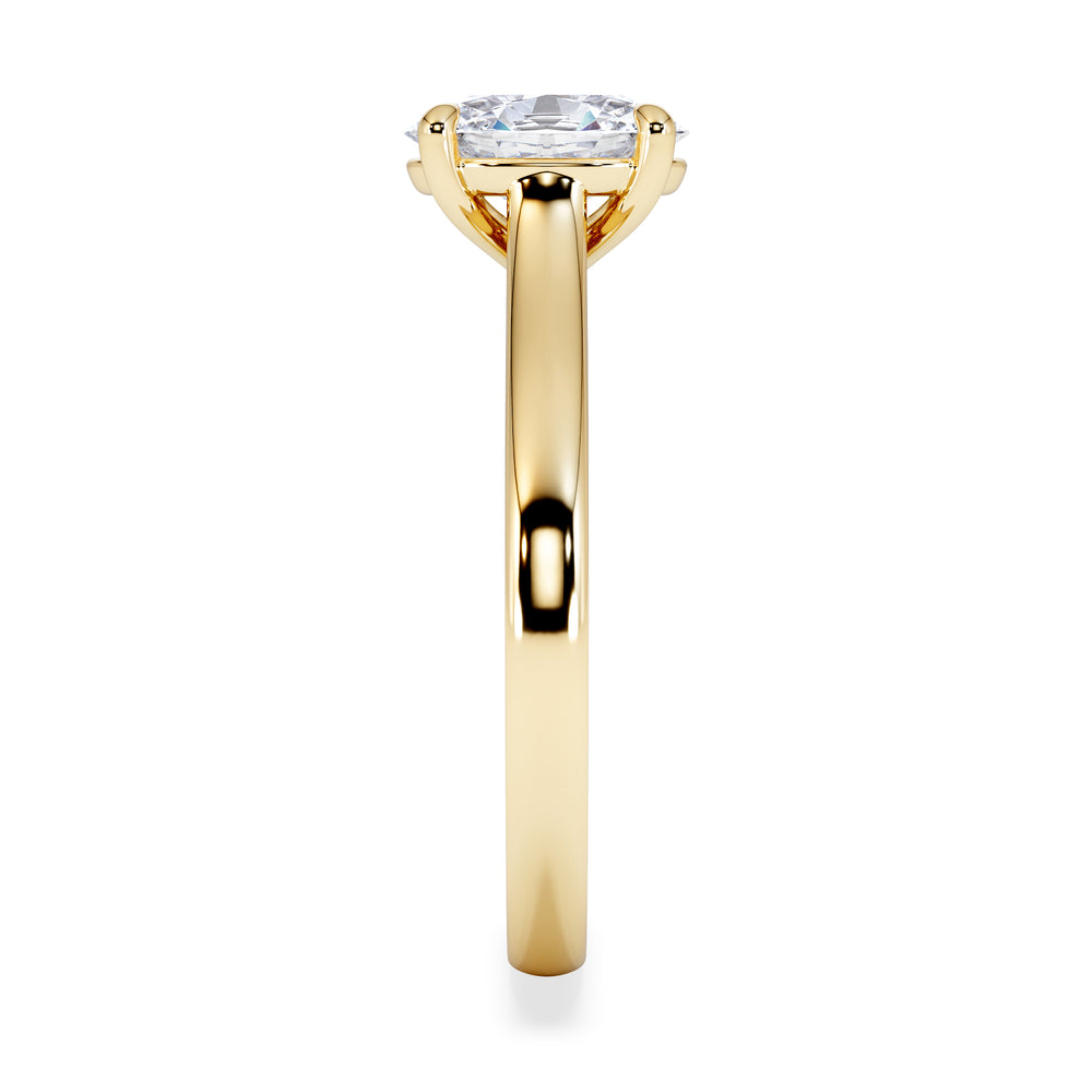 Amora Oval 1.00ct Diamond Engagement Ring G/VS1 Set in 18K Gold