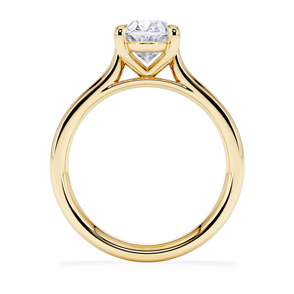 Amora Oval 2.00ct Lab Diamond Engagement Ring F/VS1 Set in 18K Gold