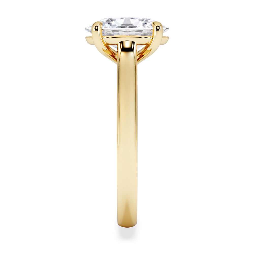 Amora Oval 2.00ct Lab Diamond Engagement Ring F/VS1 Set in 18K Gold