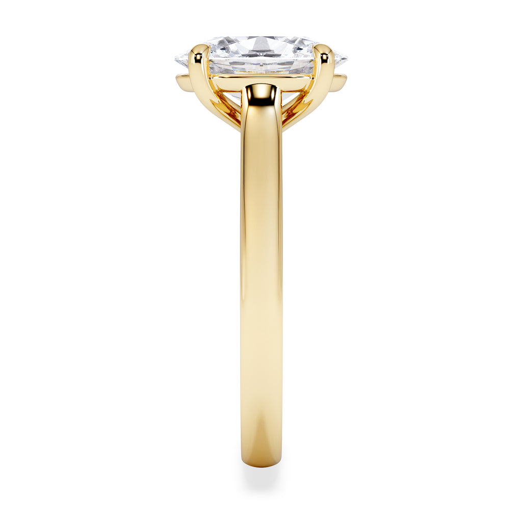 Amora Oval 2.00ct Lab Diamond Engagement Ring F/VS1 Set in 18K Gold