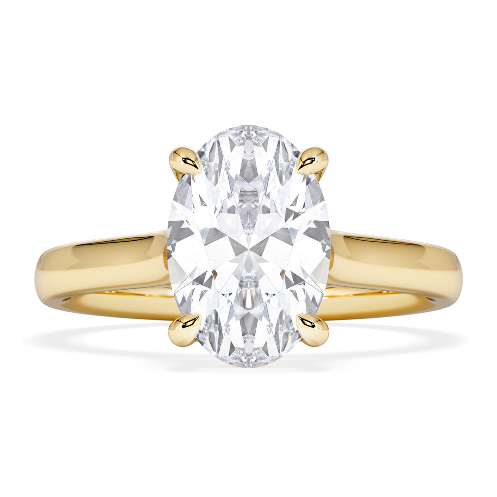 Amora Oval 2.00ct Lab Diamond Engagement Ring F/VS1 Set in 18K Gold