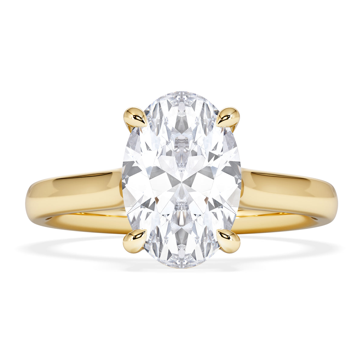 Amora Oval 2.00ct Lab Diamond Engagement Ring F/VS1 Set in 18K Gold