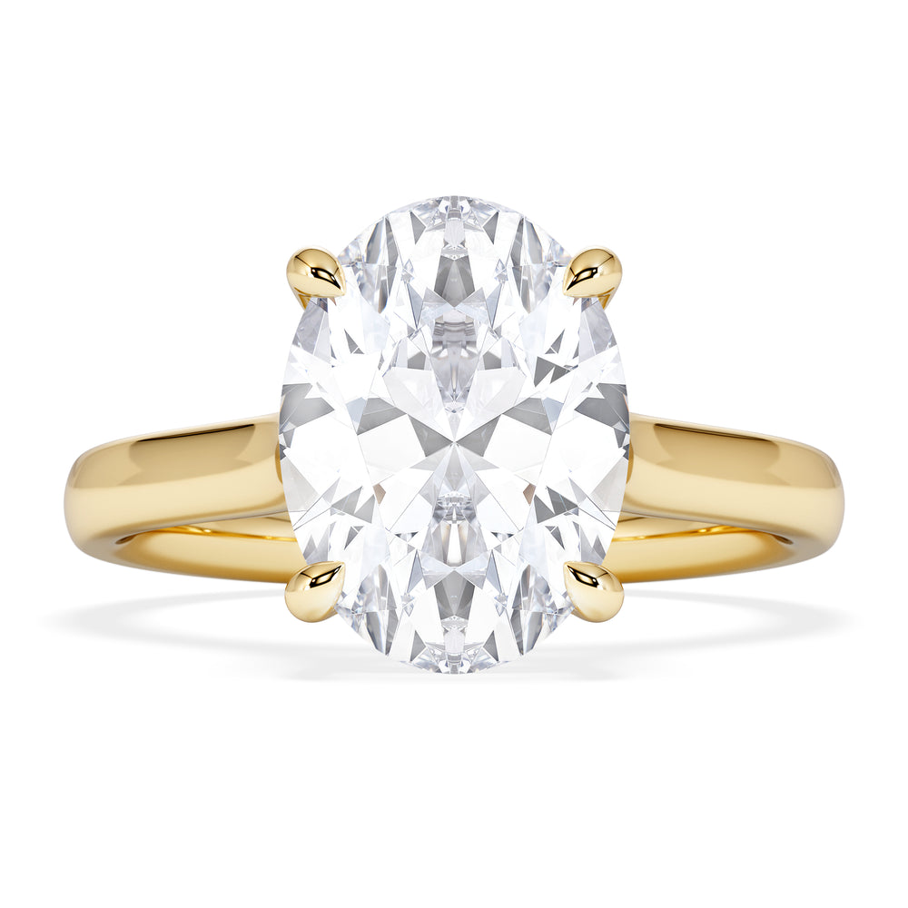 Amora Oval 3.00ct Lab Diamond Engagement Ring G/VS1 Set in 18K Gold