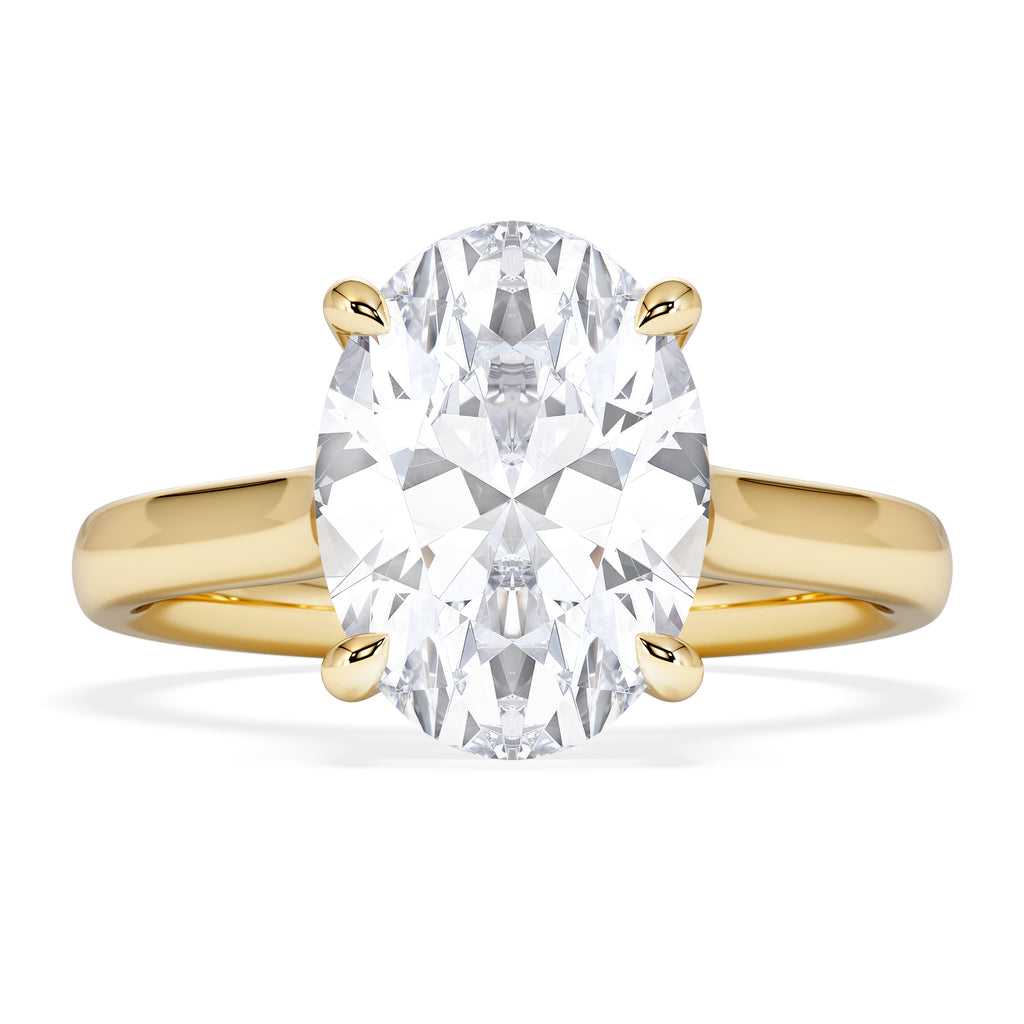 Amora Oval 3.00ct Lab Diamond Engagement Ring G/VS1 Set in 18K Gold