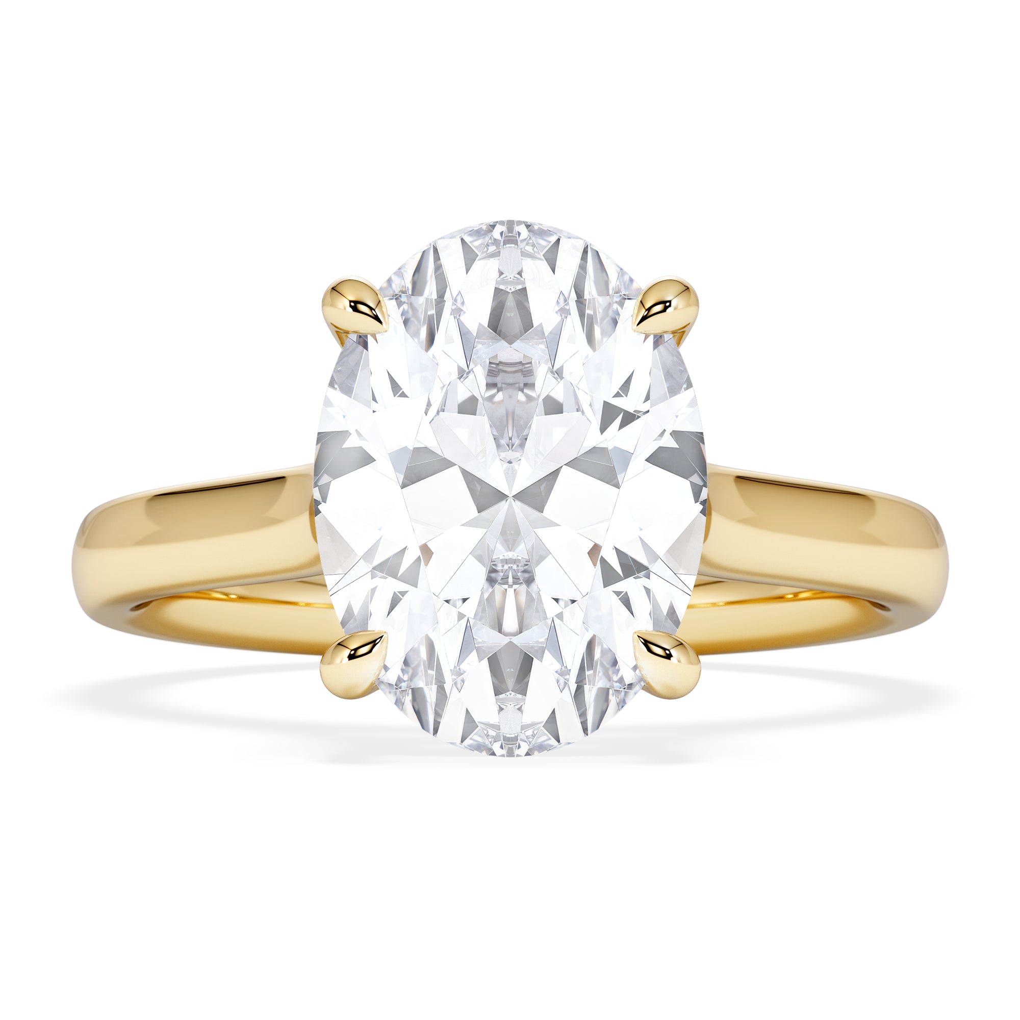 Amora Oval 3.00ct Lab Diamond Engagement Ring G/VS1 Set in 18K Gold