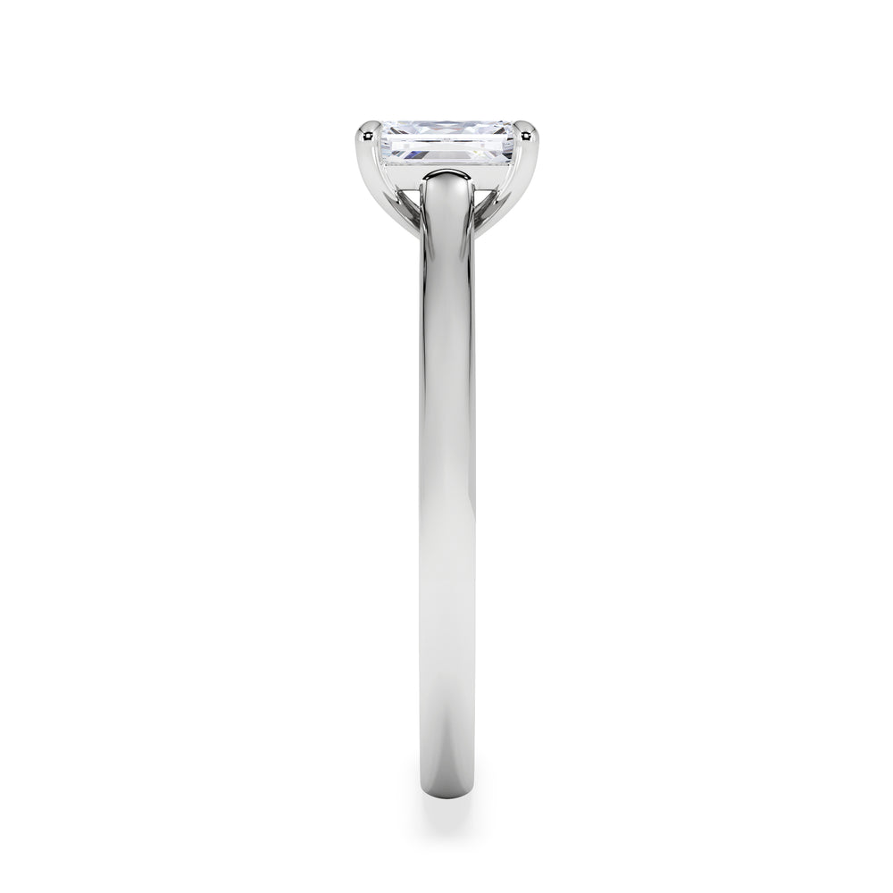 Amora Radiant 0.50ct Lab Diamond Engagement Ring F/VS1 Set in Platinum
