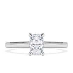Amora Radiant 0.50ct Lab Diamond Engagement Ring F/VS1 Set in Platinum
