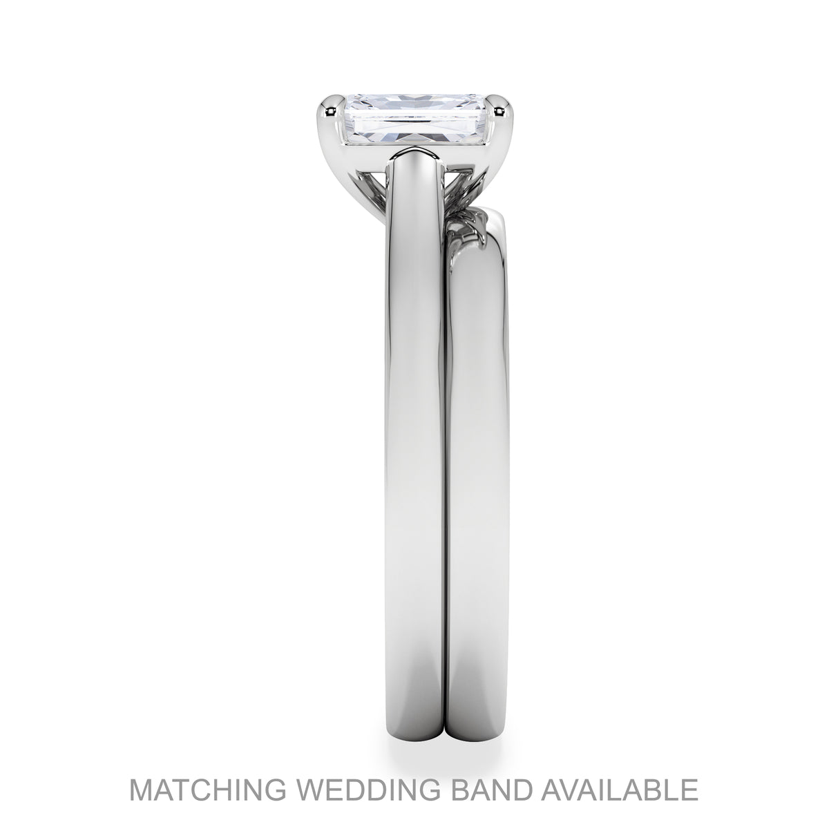 Amora Radiant 1.00ct Lab Diamond Engagement Ring F/VS1 Set in Platinum