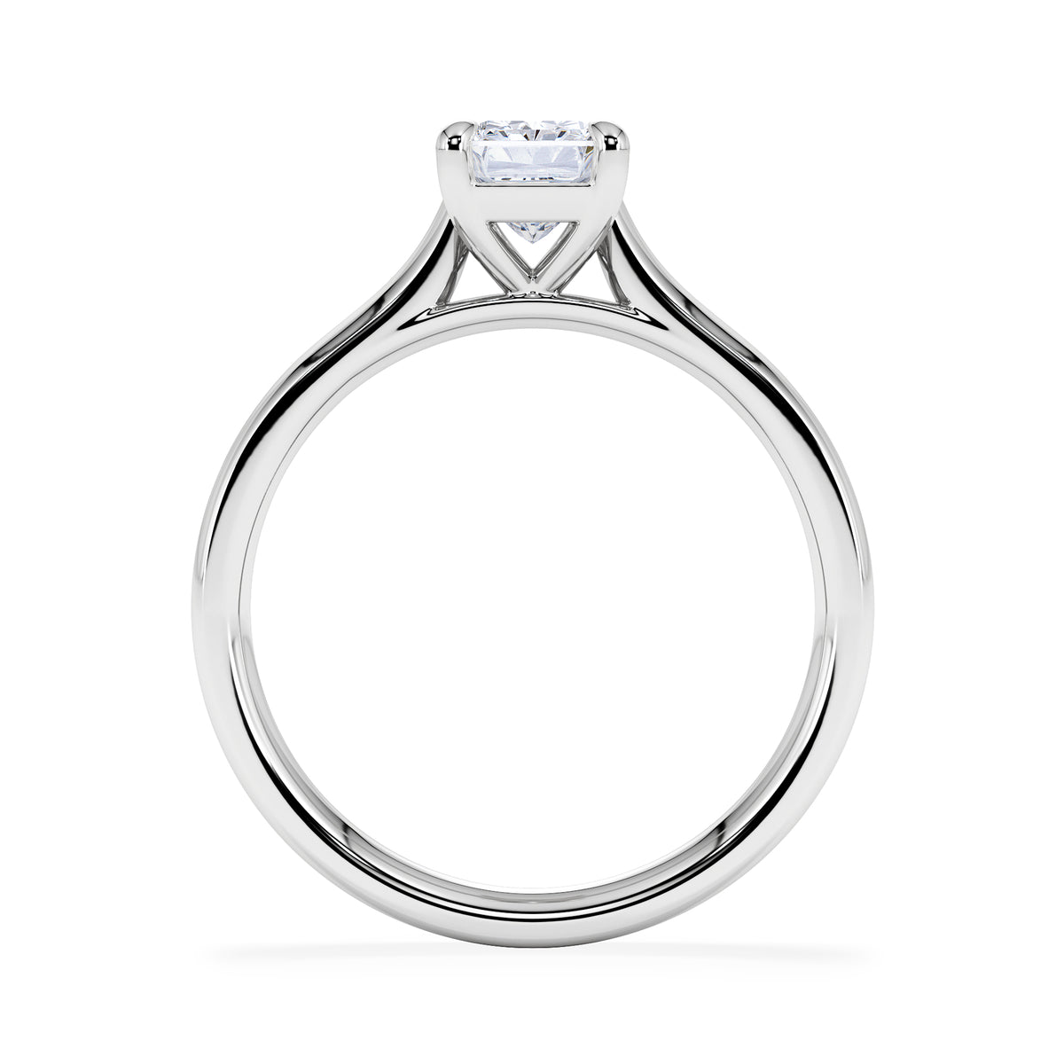 Amora Radiant 1.00ct Lab Diamond Engagement Ring F/VS1 Set in Platinum