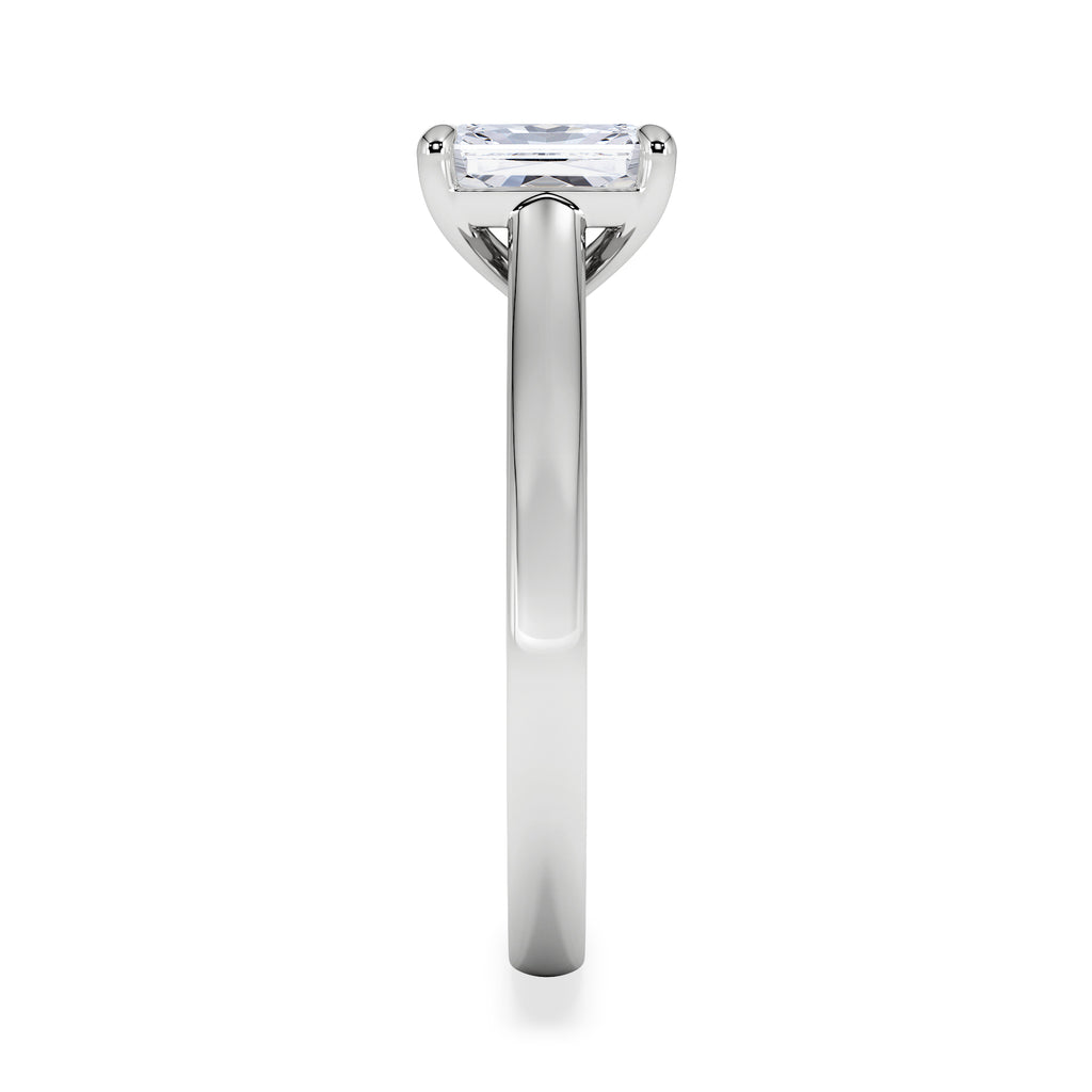 Amora Radiant 1.00ct Lab Diamond Engagement Ring F/VS1 Set in Platinum