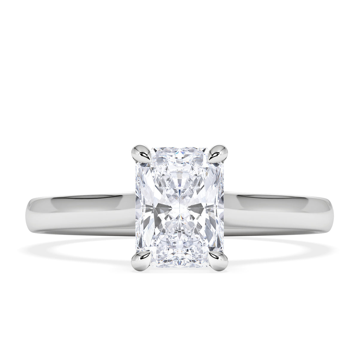 Amora Radiant 1.00ct Lab Diamond Engagement Ring F/VS1 Set in Platinum