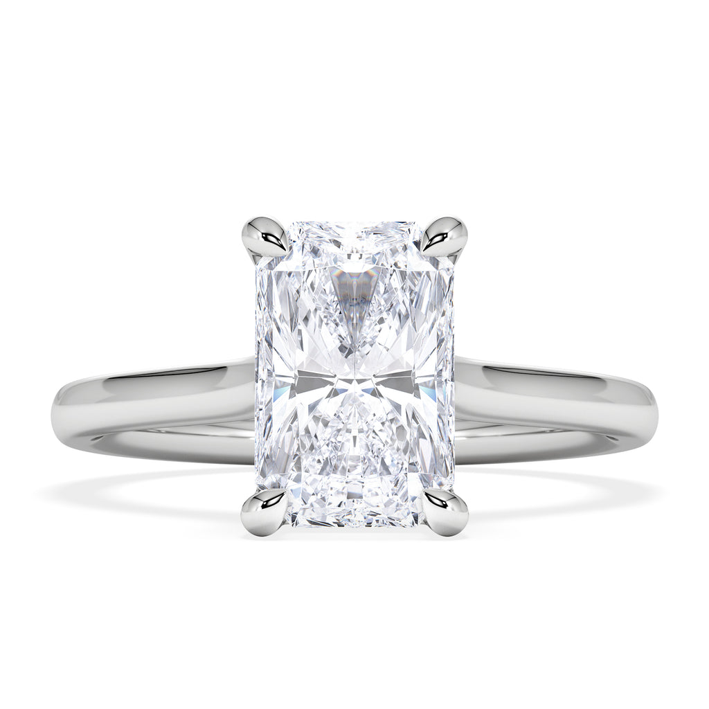 Amora Radiant 2.00ct Lab Diamond Engagement Ring F/VS1 Set in 18K White Gold