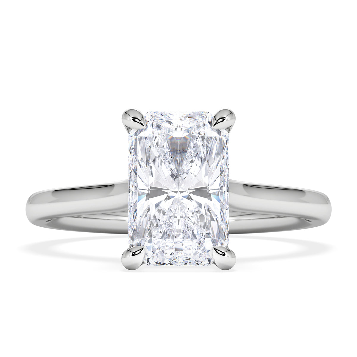 Amora Radiant 2.00ct Lab Diamond Engagement Ring F/VS1 Set in 18K White Gold