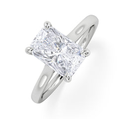 Amora Radiant 2.00ct Lab Diamond Engagement Ring F/VS1 Set in 18K White Gold