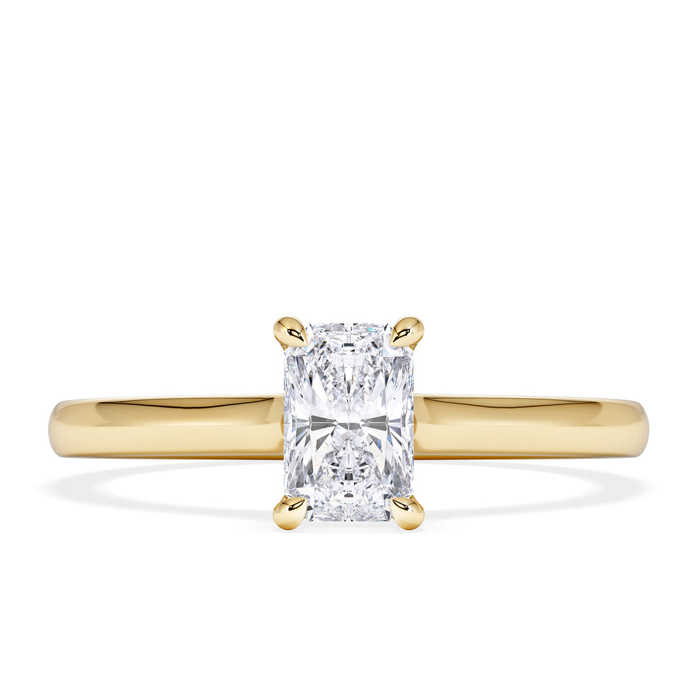 Amora Radiant 0.50ct Diamond Engagement Ring G/VS Set in 18K Gold