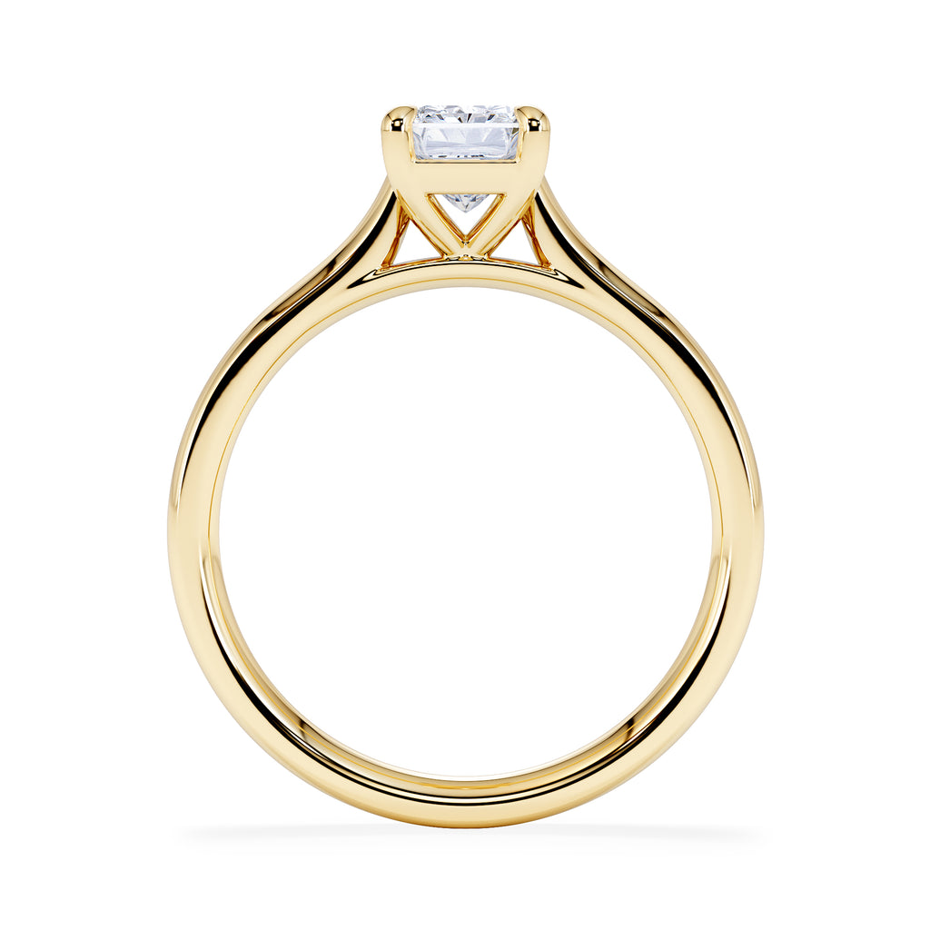Amora Radiant 1.00ct Lab Diamond Engagement Ring F/VS1 Set in 18K Gold