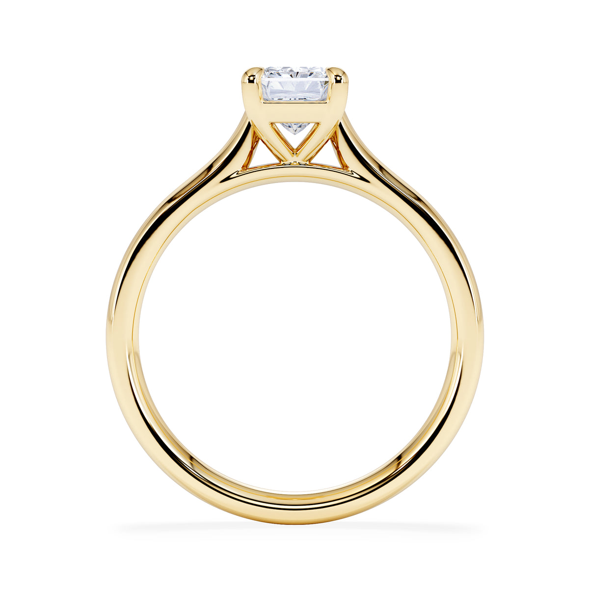 Amora Radiant 1.00ct Lab Diamond Engagement Ring F/VS1 Set in 18K Gold