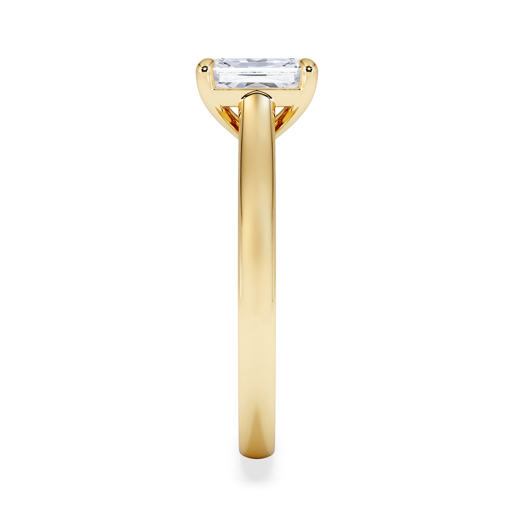 Amora Radiant 1.00ct Lab Diamond Engagement Ring F/VS1 Set in 18K Gold