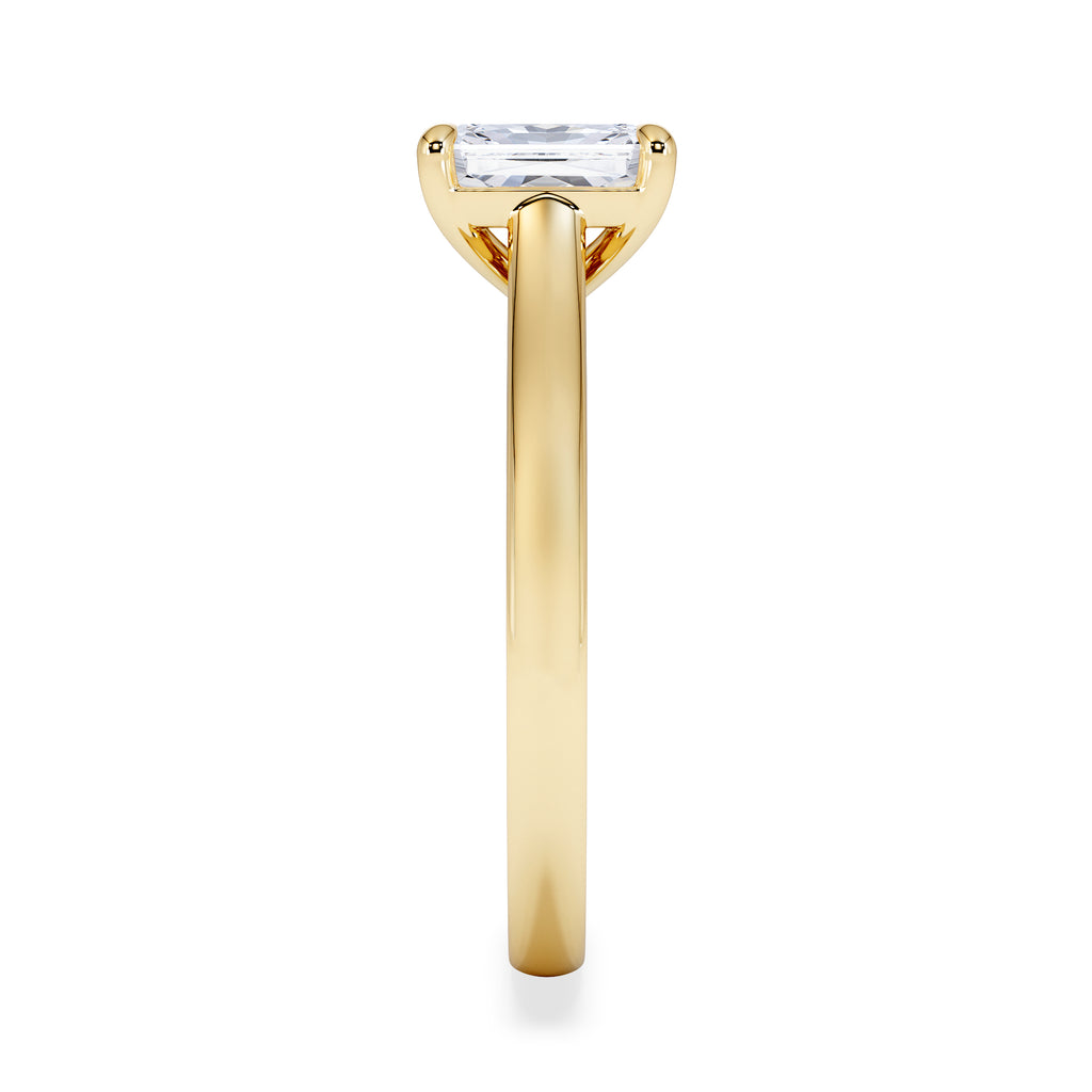 Amora Radiant 1.00ct Lab Diamond Engagement Ring F/VS1 Set in 18K Gold