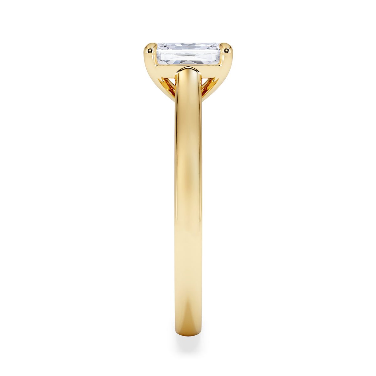 Amora Radiant 1.00ct Lab Diamond Engagement Ring F/VS1 Set in 18K Gold