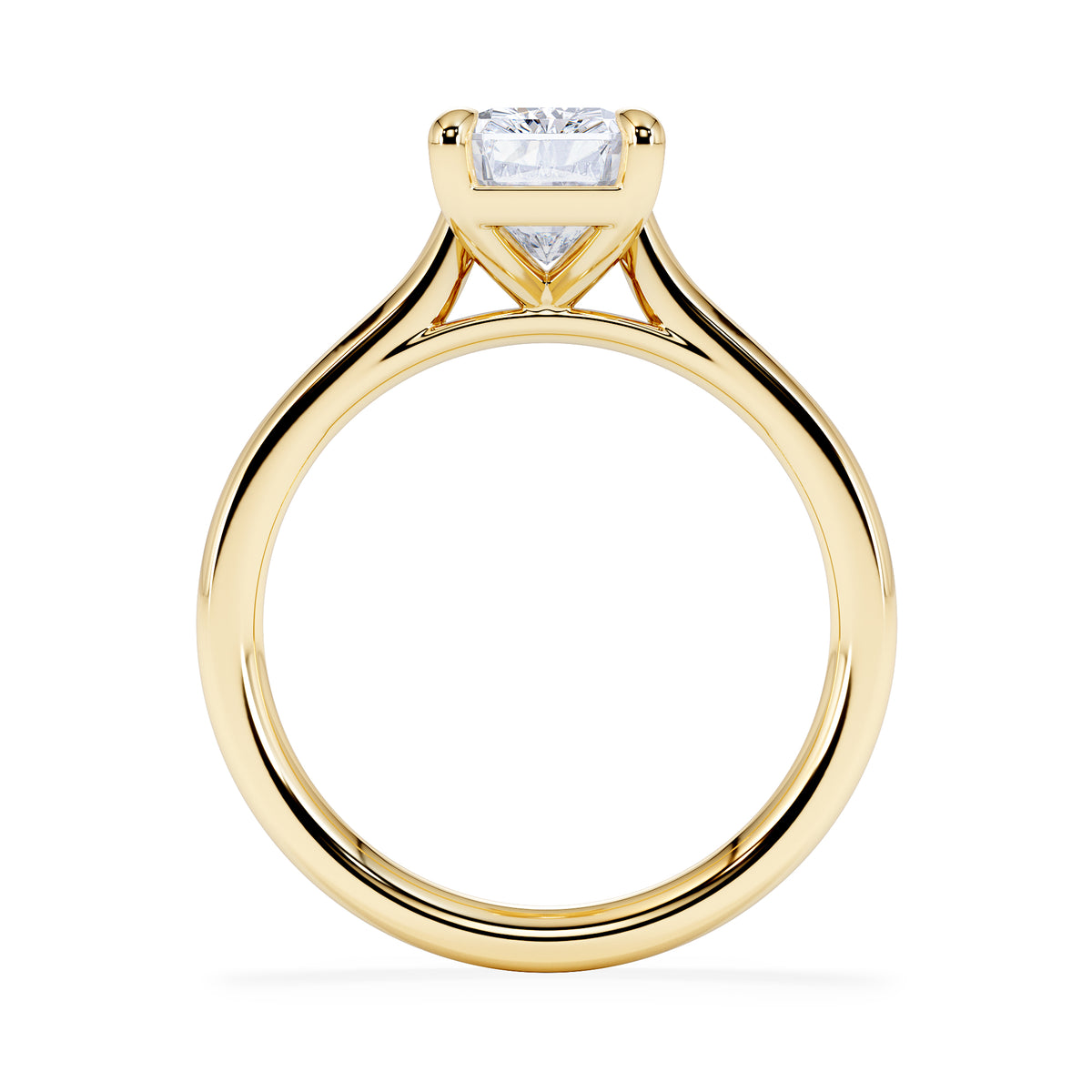 Amora Radiant 2.00ct Hidden Halo Lab Diamond Engagement Ring F/VS1 Set in 18K Gold