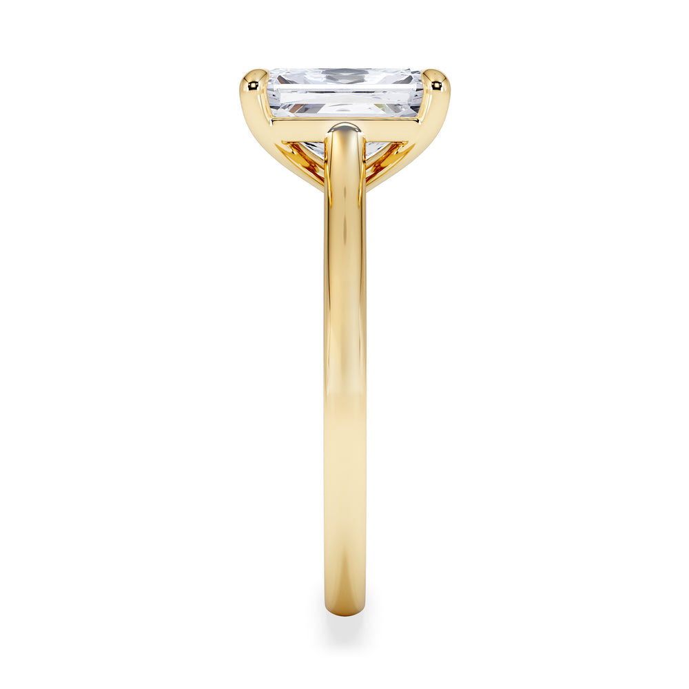 Amora Radiant 2.00ct Hidden Halo Lab Diamond Engagement Ring F/VS1 Set in 18K Gold