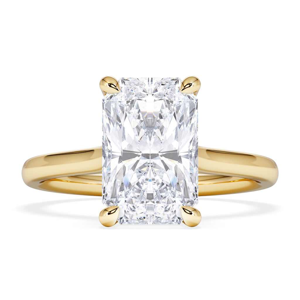 Amora Radiant 3.00ct Lab Diamond Engagement Ring G/VS1 Set in 18K Gold