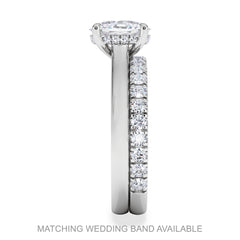 Amora Oval 3.00ct Hidden Halo Lab Diamond Engagement Ring G/VS1 Set in Platinum